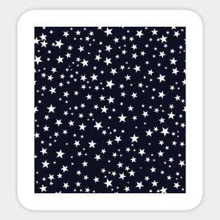 Shining golden and white colored stars Sticker